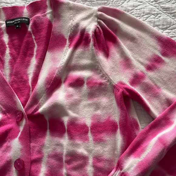 Generation Love - large/XL - Matching Sweater and Pants Pink Tie Dye - Picture 5 of 8